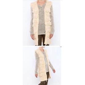 Moon‎ River boho duster vest size small